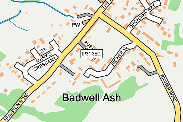 IP31 3EQ map - OS OpenMap – Local (Ordnance Survey)