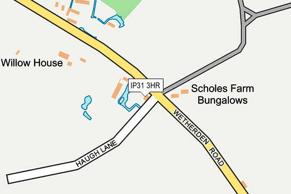 IP31 3HR map - OS OpenMap – Local (Ordnance Survey)