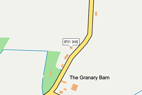 IP31 3HS map - OS OpenMap – Local (Ordnance Survey)