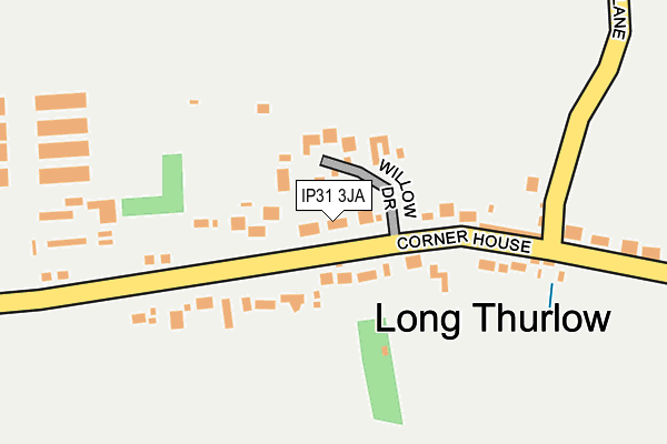IP31 3JA map - OS OpenMap – Local (Ordnance Survey)