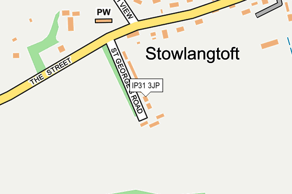 IP31 3JP map - OS OpenMap – Local (Ordnance Survey)
