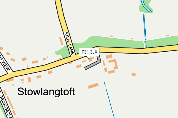 IP31 3JX map - OS OpenMap – Local (Ordnance Survey)