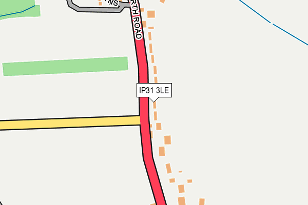 IP31 3LE map - OS OpenMap – Local (Ordnance Survey)