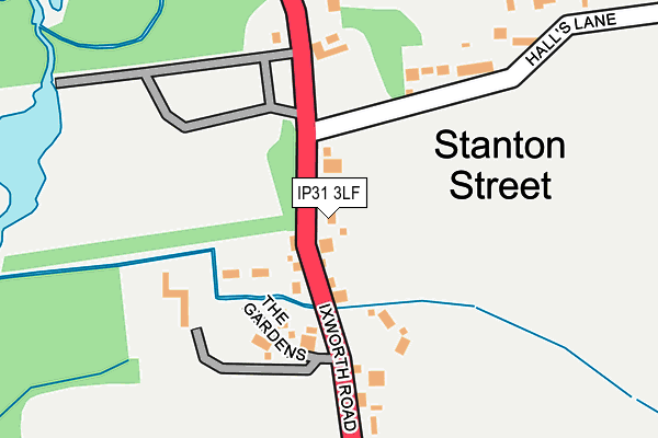 IP31 3LF map - OS OpenMap – Local (Ordnance Survey)
