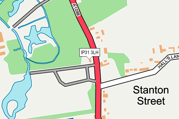 IP31 3LH map - OS OpenMap – Local (Ordnance Survey)