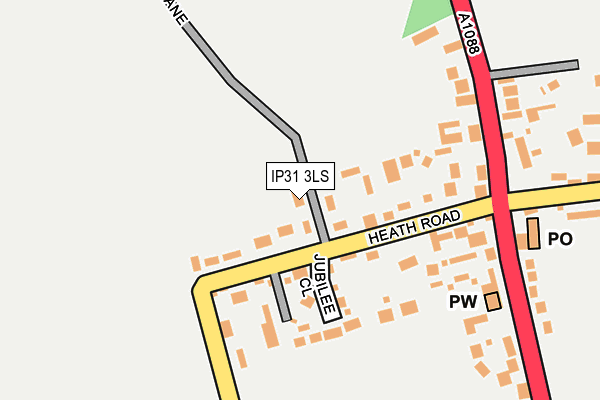 IP31 3LS map - OS OpenMap – Local (Ordnance Survey)