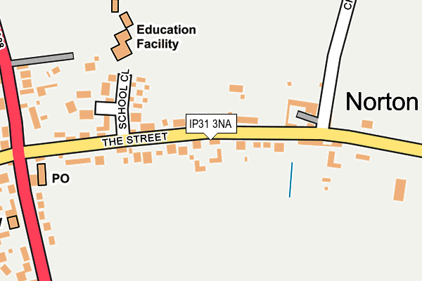 IP31 3NA map - OS OpenMap – Local (Ordnance Survey)
