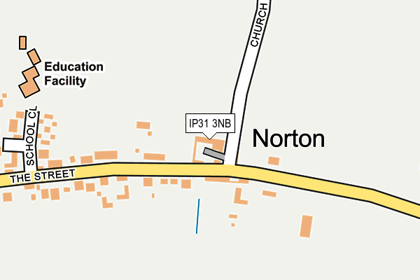 IP31 3NB map - OS OpenMap – Local (Ordnance Survey)