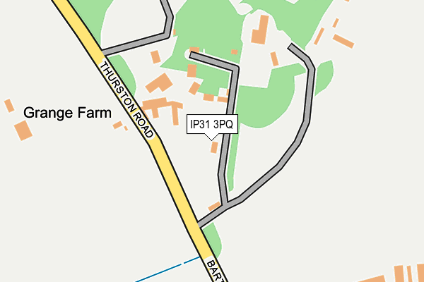 IP31 3PQ map - OS OpenMap – Local (Ordnance Survey)