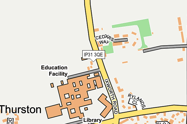 IP31 3QE map - OS OpenMap – Local (Ordnance Survey)