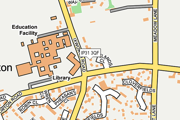 IP31 3QF map - OS OpenMap – Local (Ordnance Survey)