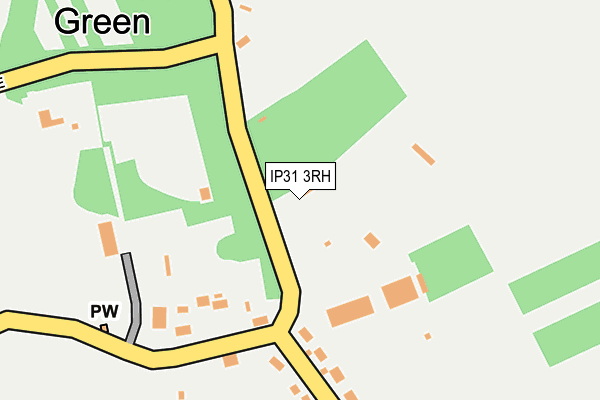 IP31 3RH map - OS OpenMap – Local (Ordnance Survey)
