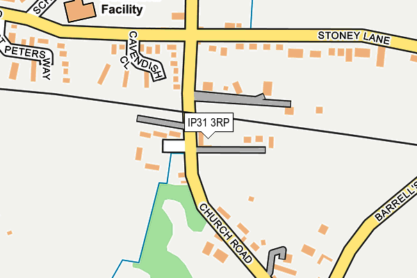 IP31 3RP map - OS OpenMap – Local (Ordnance Survey)