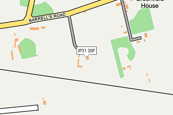 IP31 3SF map - OS OpenMap – Local (Ordnance Survey)