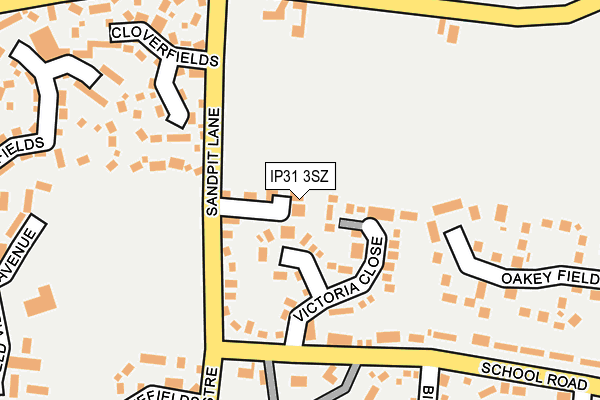 IP31 3SZ map - OS OpenMap – Local (Ordnance Survey)