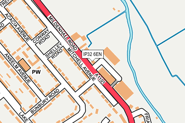 Map of HORNY FUDGE LTD at local scale