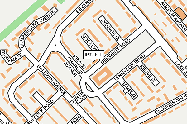 IP32 6JL map - OS OpenMap – Local (Ordnance Survey)