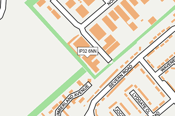 IP32 6NN map - OS OpenMap – Local (Ordnance Survey)