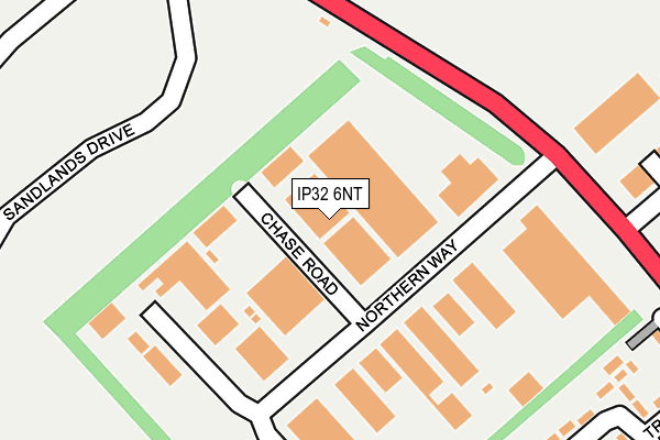 IP32 6NT map - OS OpenMap – Local (Ordnance Survey)