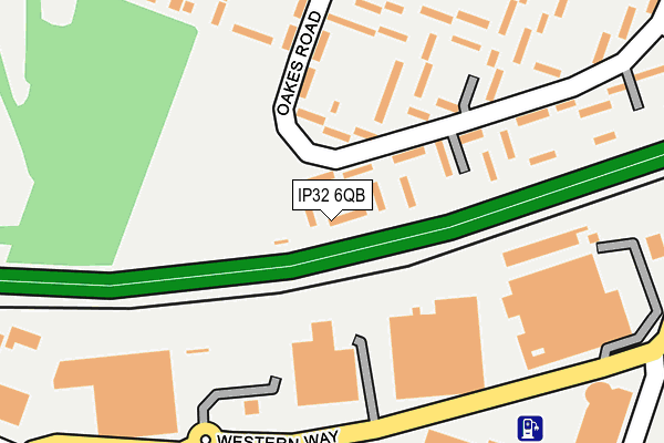 IP32 6QB map - OS OpenMap – Local (Ordnance Survey)