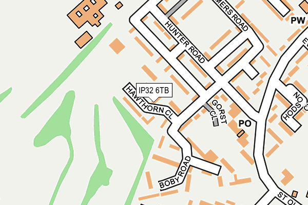 IP32 6TB map - OS OpenMap – Local (Ordnance Survey)