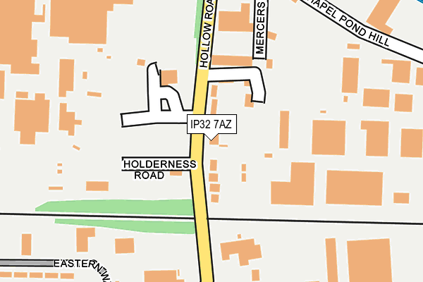 IP32 7AZ map - OS OpenMap – Local (Ordnance Survey)