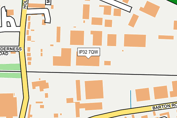 IP32 7QW map - OS OpenMap – Local (Ordnance Survey)