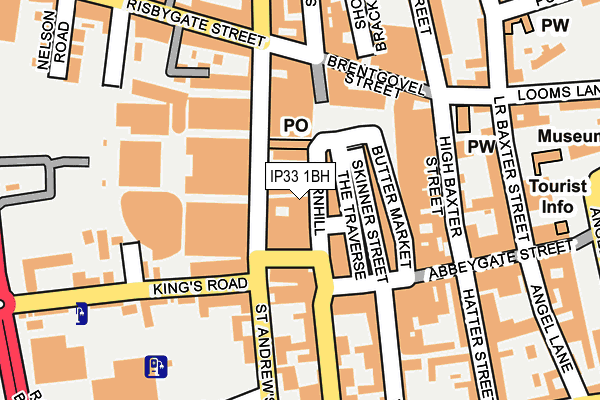 IP33 1BH map - OS OpenMap – Local (Ordnance Survey)