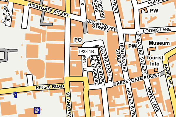 IP33 1BT map - OS OpenMap – Local (Ordnance Survey)