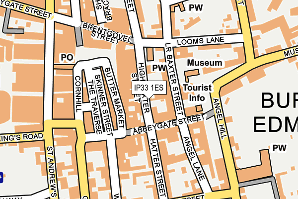 Map of W J BAKER (RESIDENTIAL LETTINGS) LIMITED at local scale