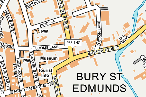 Map Of Bury Town Centre Ip33 1Hg Maps, Stats, And Open Data