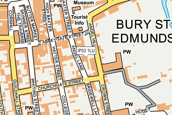 IP33 1LU map - OS OpenMap – Local (Ordnance Survey)