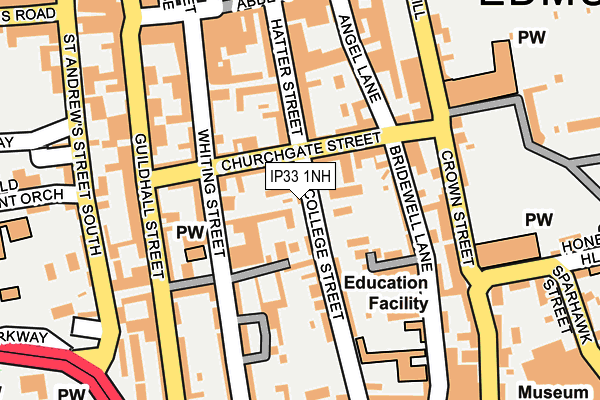 Map of GRANT (BURY ST. EDMUNDS) LIMITED at local scale