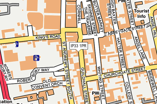 IP33 1PR map - OS OpenMap – Local (Ordnance Survey)