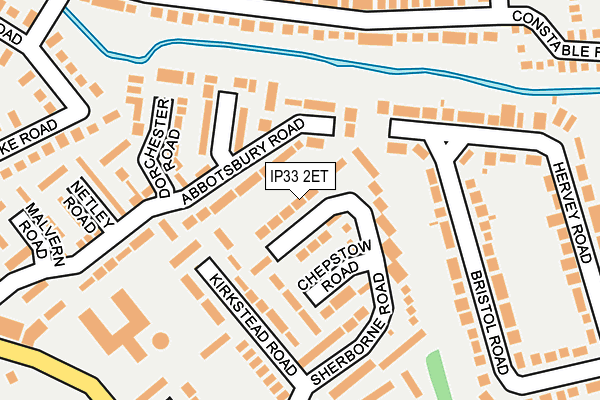 IP33 2ET map - OS OpenMap – Local (Ordnance Survey)