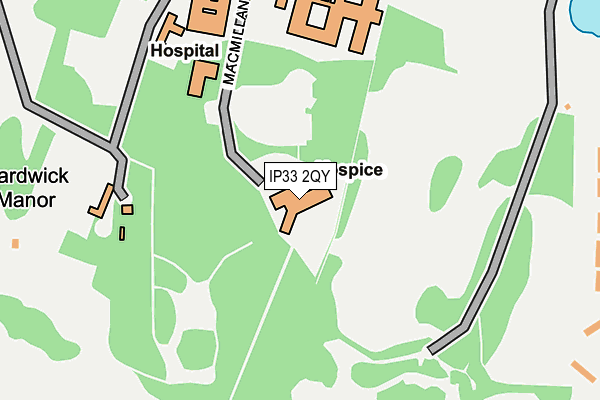 IP33 2QY map - OS OpenMap – Local (Ordnance Survey)