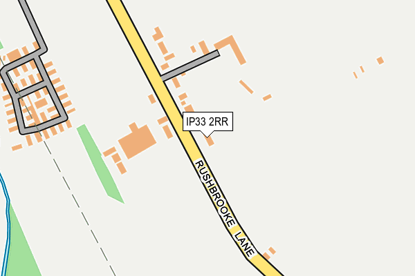 IP33 2RR map - OS OpenMap – Local (Ordnance Survey)