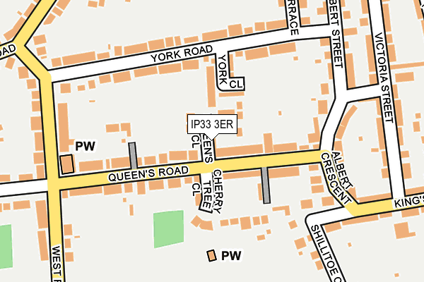 IP33 3ER map - OS OpenMap – Local (Ordnance Survey)