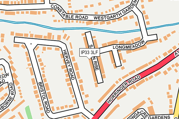 IP33 3LF map - OS OpenMap – Local (Ordnance Survey)