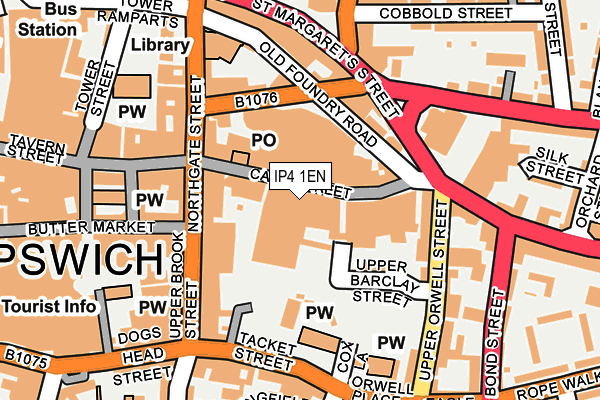 IP4 1EN map - OS OpenMap – Local (Ordnance Survey)