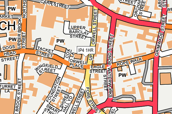 IP4 1HR map - OS OpenMap – Local (Ordnance Survey)
