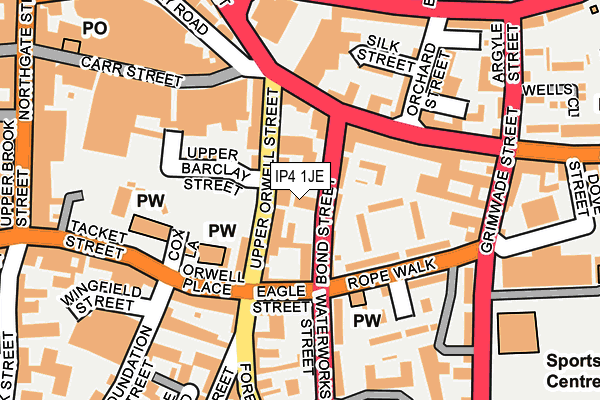Map of NORWICH ROAD CAFE BAR LTD at local scale