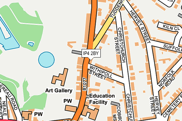 IP4 2BY map - OS OpenMap – Local (Ordnance Survey)