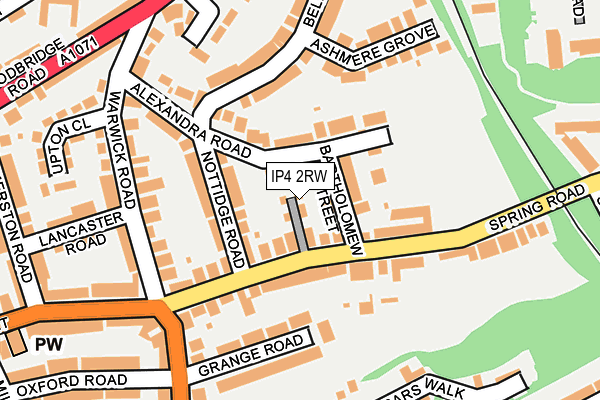 IP4 2RW map - OS OpenMap – Local (Ordnance Survey)