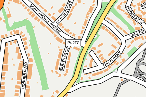 IP4 2TG map - OS OpenMap – Local (Ordnance Survey)