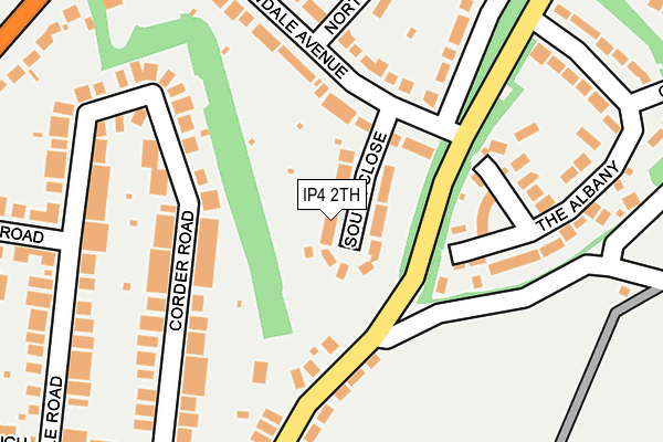 IP4 2TH map - OS OpenMap – Local (Ordnance Survey)