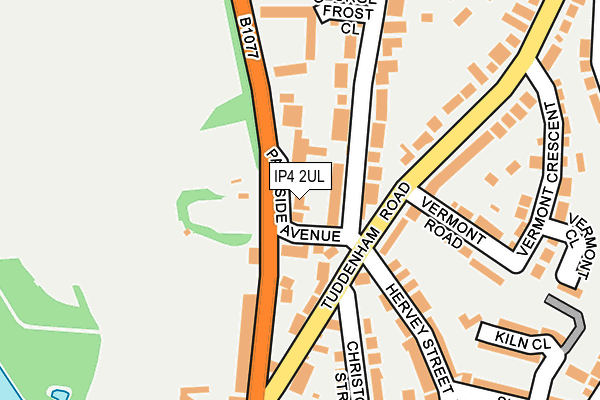 IP4 2UL map - OS OpenMap – Local (Ordnance Survey)
