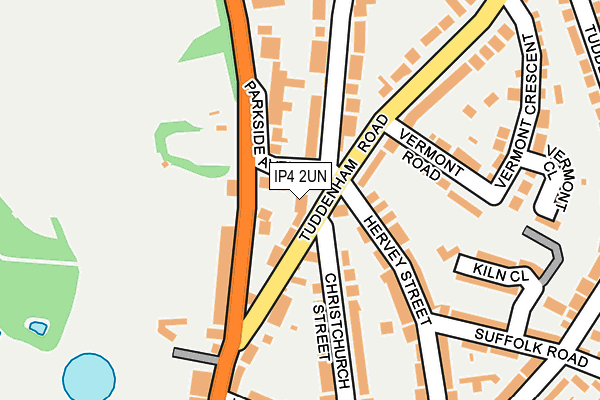 IP4 2UN map - OS OpenMap – Local (Ordnance Survey)