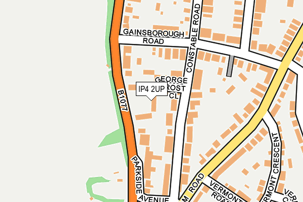 IP4 2UP map - OS OpenMap – Local (Ordnance Survey)