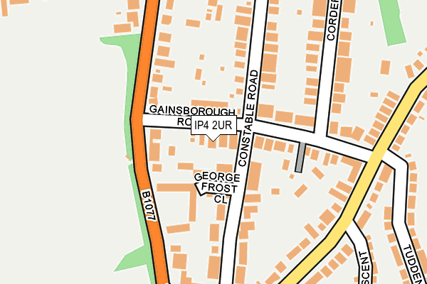 IP4 2UR map - OS OpenMap – Local (Ordnance Survey)